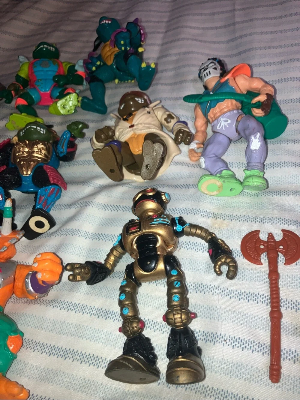 Vintage TMNT 10 pc lot 80s 90s slash bebop Casey jones